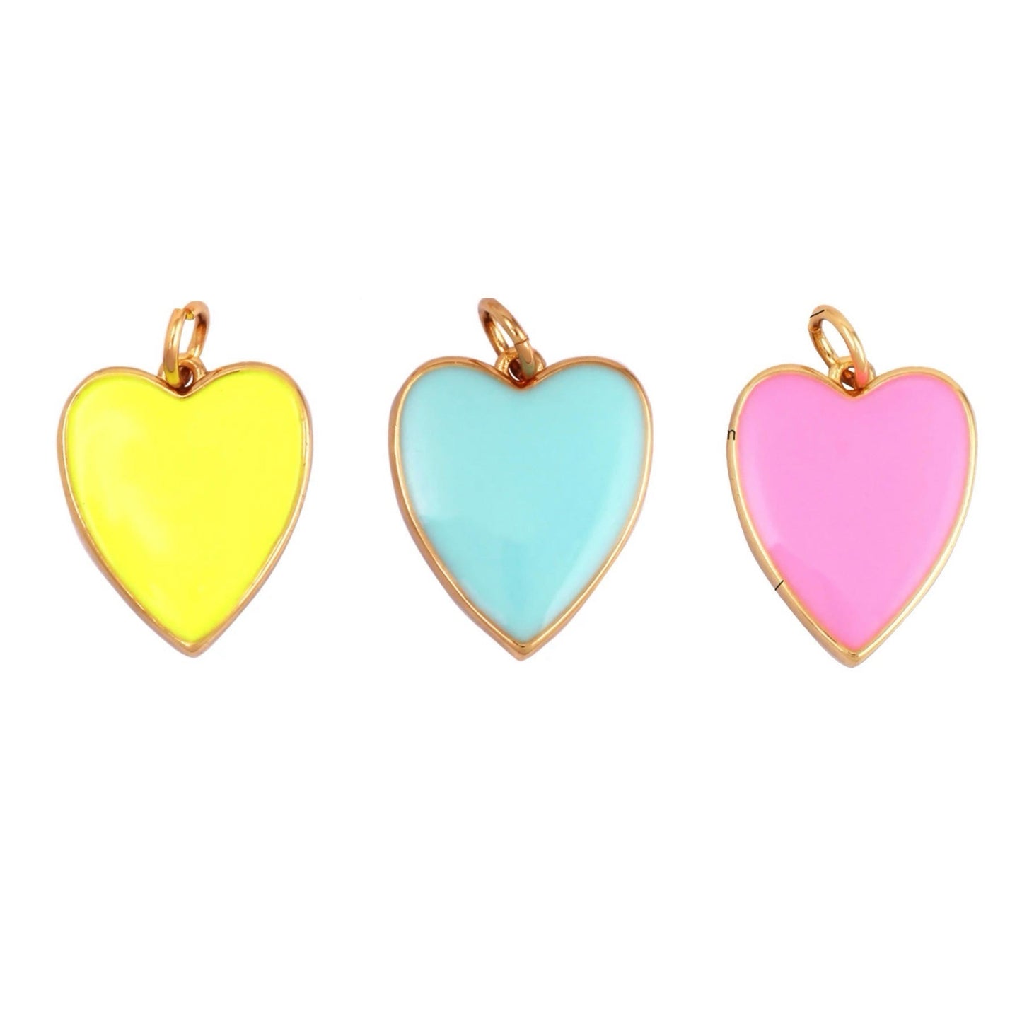 Medium Neon Heart Charm