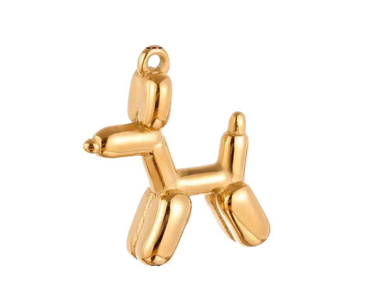 Small Balloon Dog Charm