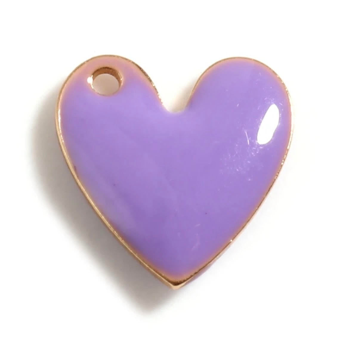 Small Enameled Heart Charm