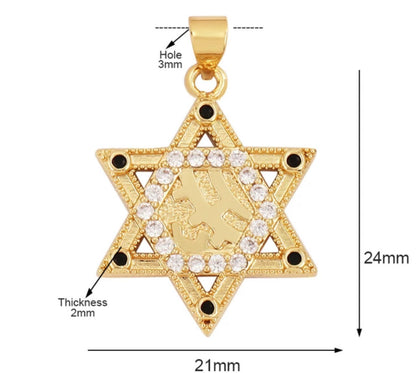 Large Magen David Charm