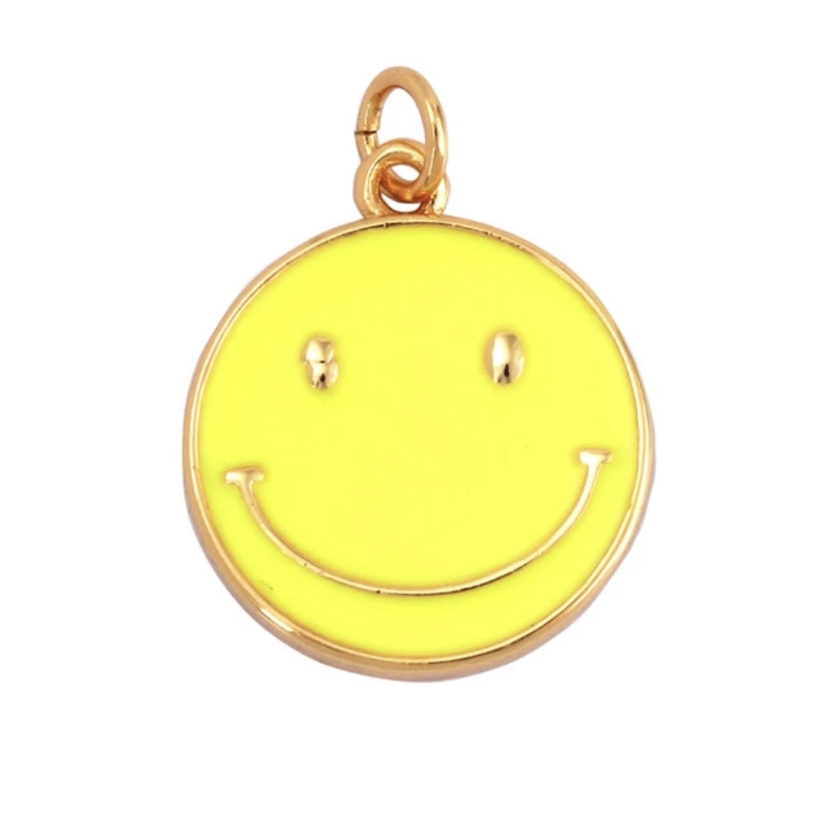 Medium Neon Smiley Charm